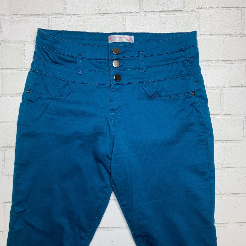 No Boundaries 3-button Turquoise Pants - Size 15